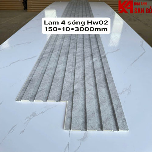 Tấm Ốp Tường Lam 4 Sóng Thấp HW-02